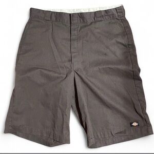 Dickies Men's Dark Brown Flat Front Shorts